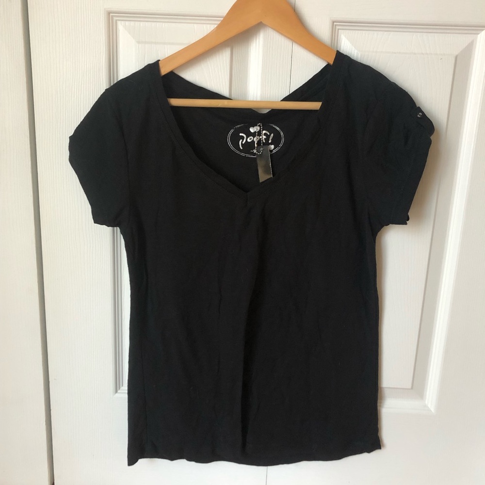 poof! black t-shirt